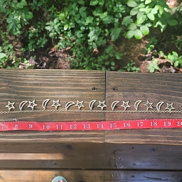 J Crew Moon And Stars Charm Necklace - Picture 3 of 4